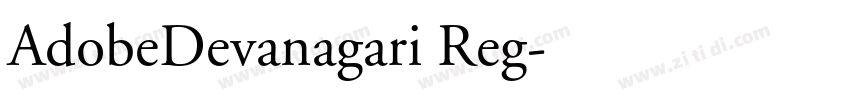 AdobeDevanagari Reg字体转换